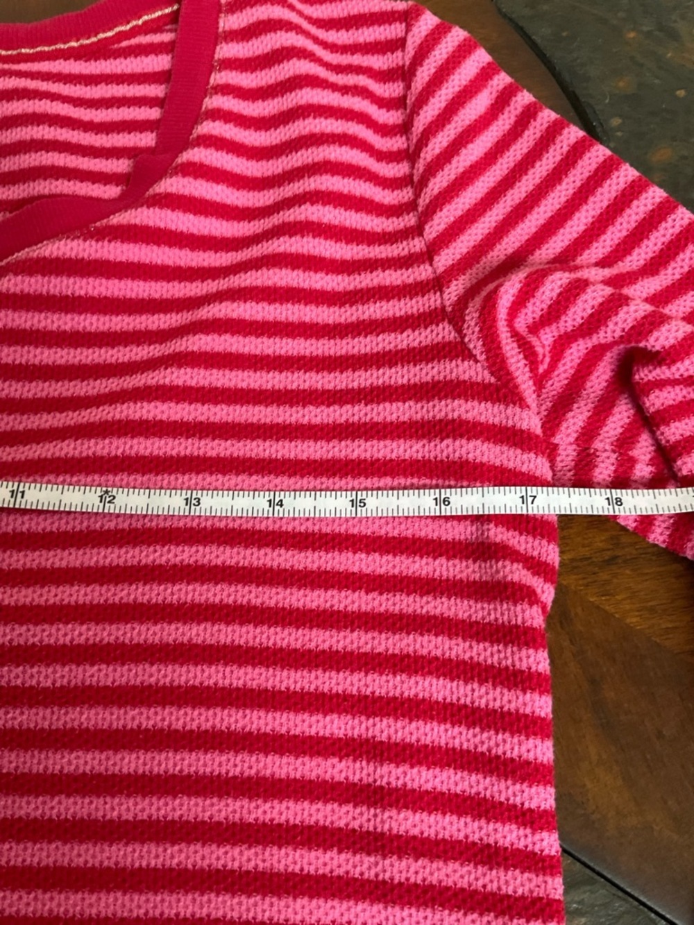 Disney Tinker Bell Pink Striped Henley - Picture 6 of 7